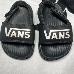 Vans Kids Black Slide Sandals